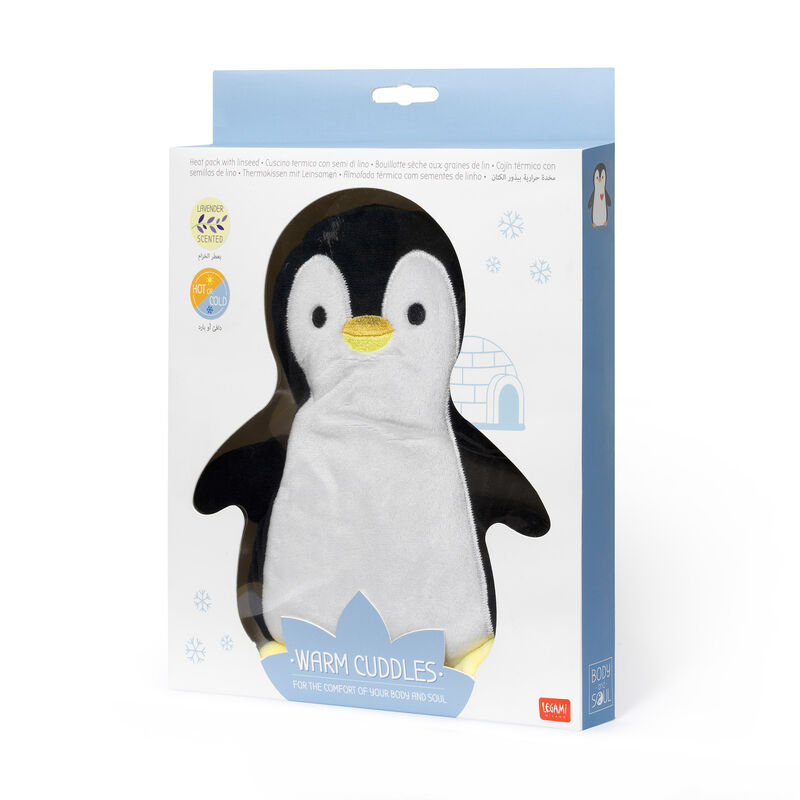 LEGAMI Warm Cuddles – Pinguin-Wärmekissen mit Leinsamen