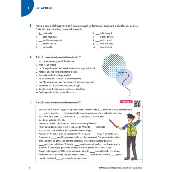 ALMA Edizioni Videogrammatica avanzata della lingua italiana B1 C2 capitolo 1 5 | Videogrammatica avanzata della lingua italiana (B1-C2)
