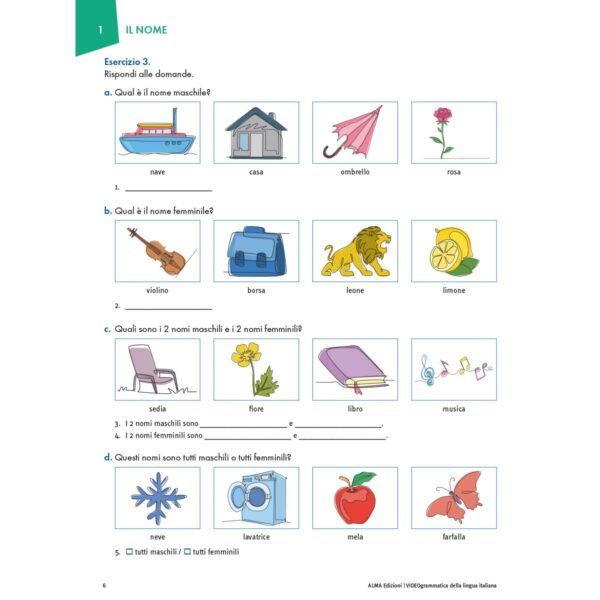 ALMA Edizioni Videogrammatica della lingua italiana A1 B1 capitolo 1 3 | Videogrammatica della lingua italiana (A1-B1)