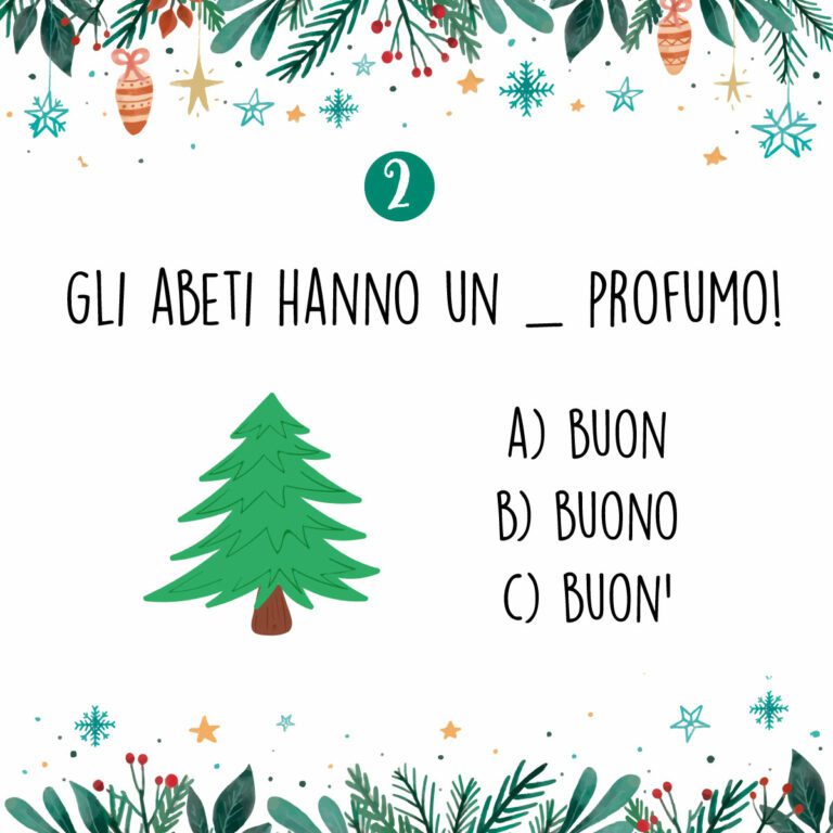 calendario avvento 2 quiz | 24 quiz di Natale