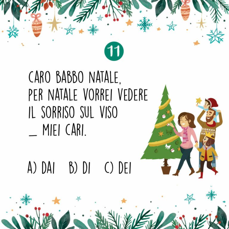 calendario avvento quiz 11 | 24 quiz di Natale