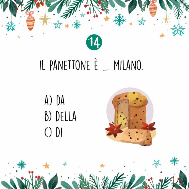 calendario avvento quiz 14 | 24 quiz di Natale