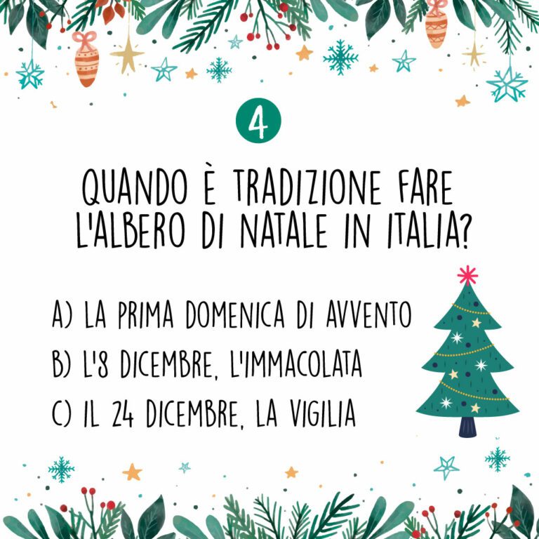 calendario avvento quiz 4 | 24 quiz di Natale