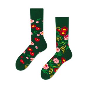 Flower Power Green Socken von Many Mornings