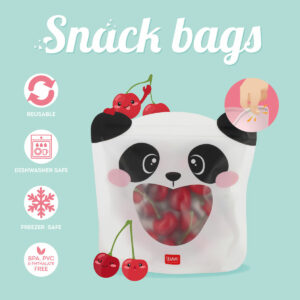 LEGAMI 3er Set Snack Beutel Panda 2 | Cucina