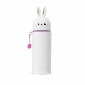 LEGAMI Kawaii 2-in-1 Federmäppchen Bunny aus weichem Silikon