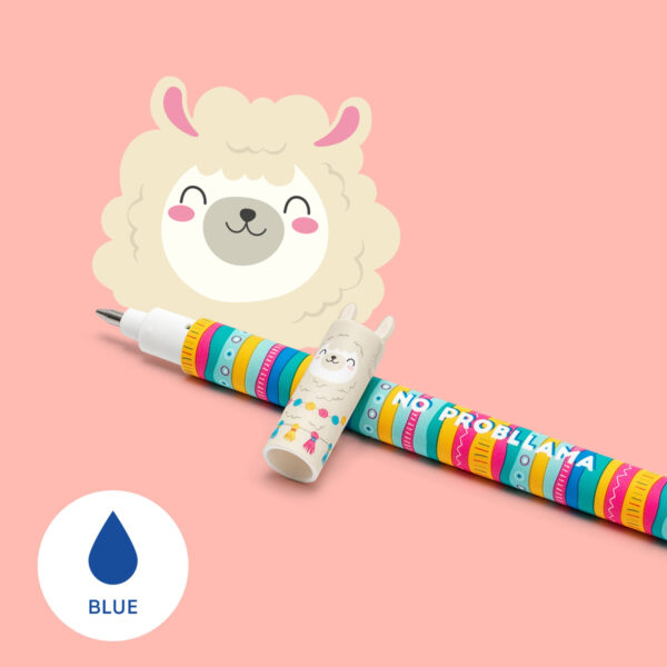 LEGAMI Loeschbarer Gelstift Llama – blaue Tinte | Löschbarer Gelstift Llama – blau