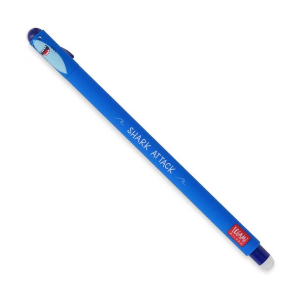 LEGAMI Löschbarer Gelstift Shark – blaue Tinte