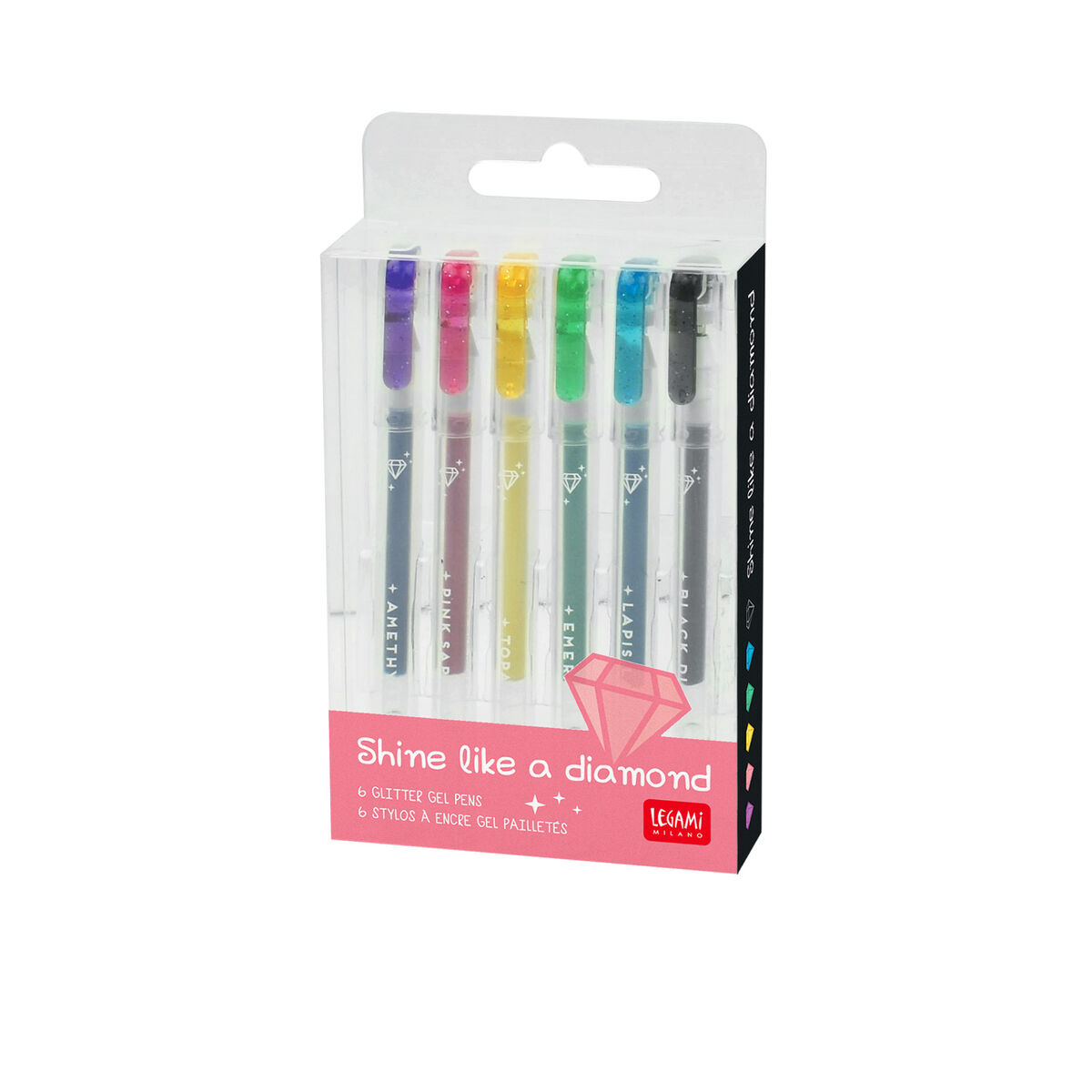 LEGAMI Set mit 6 Mini Glitter Gelstiften 2 | LEGAMI