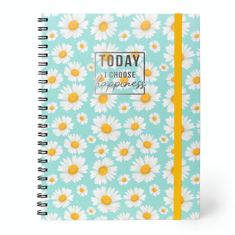 LEGAMI Trio 3 in 1 Notizbuch Daisy – A4 mit Spiralbindung