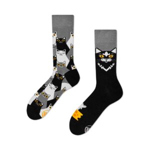 Many Mornings Black Cat Socken Regular