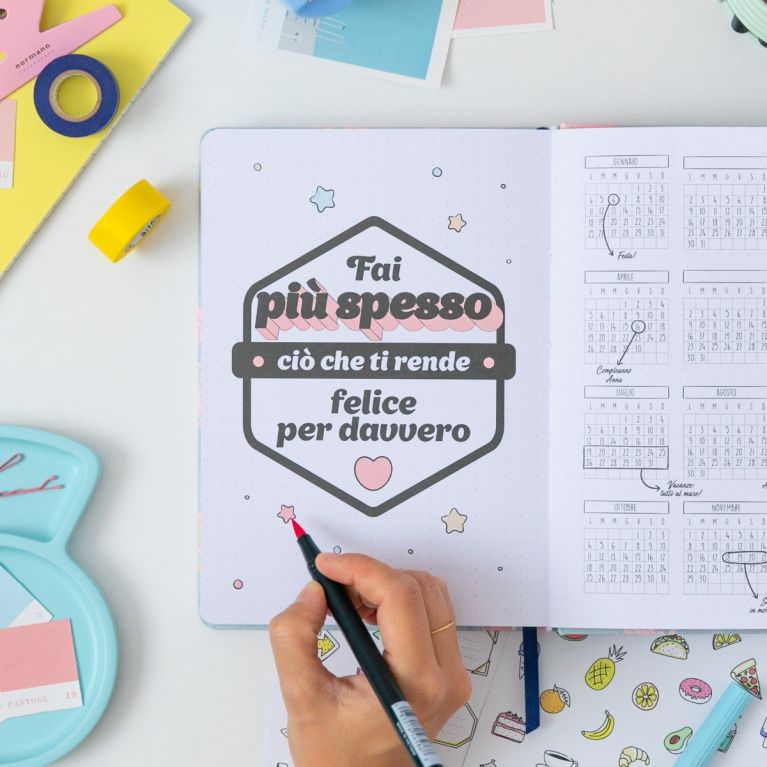 Mr. Wonderful Agenda bullet Tanto da scrivere disegnare e festeggiare 5 | Calendari